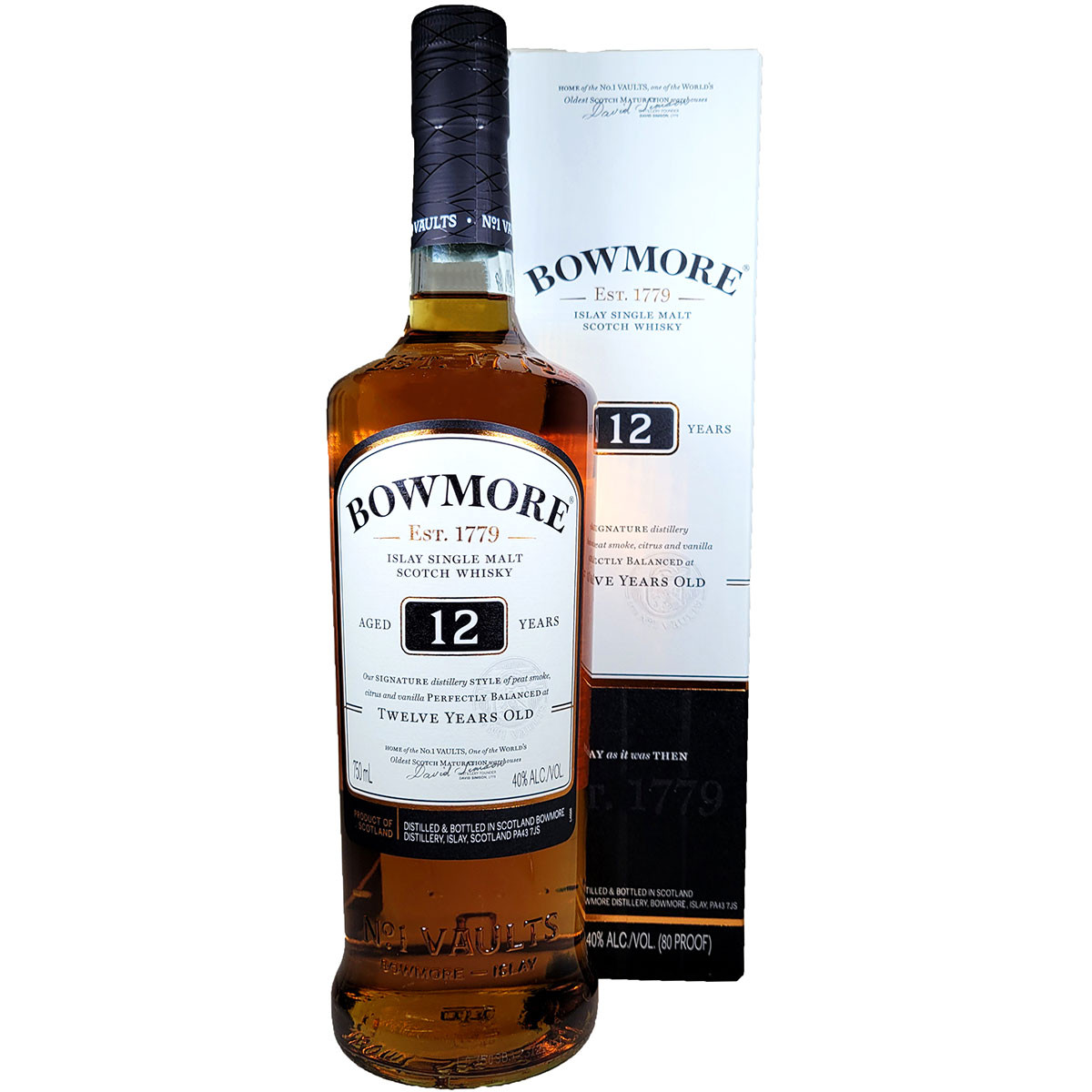 ウイスキー Bowmore 12 Years Old Islay Whisky 1L Bowmore 12 Year Old Islay Single Malt Scotch Whisky