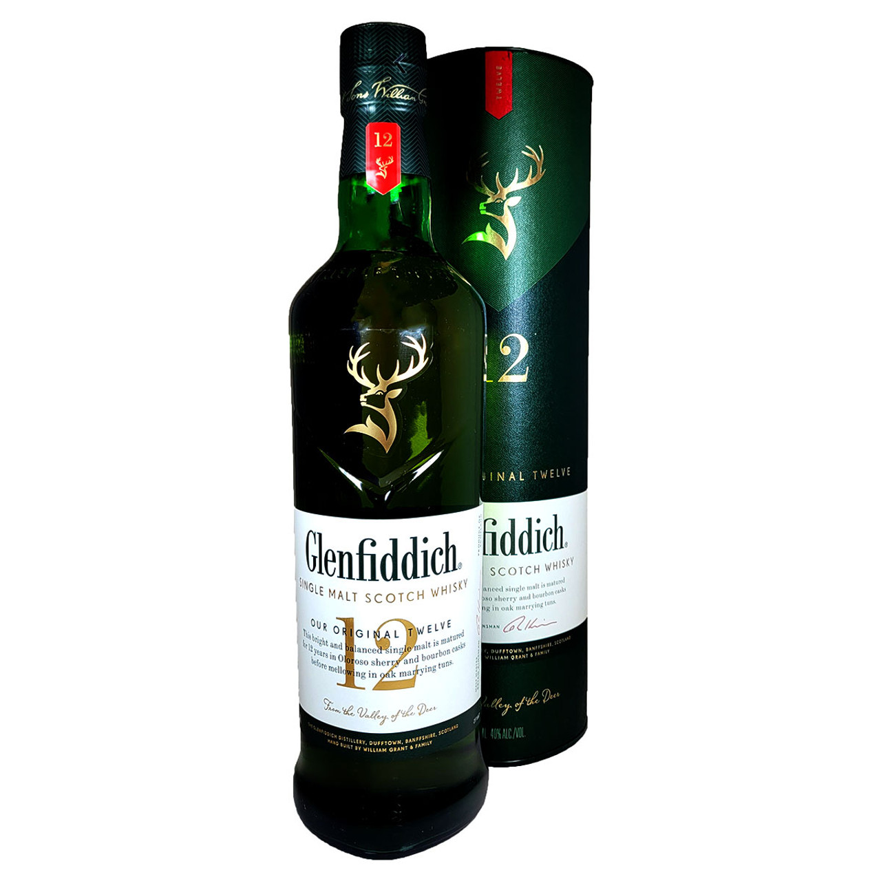Glenfiddich 12 Year Old Single Malt Scotch Whisky - Holiday Wine