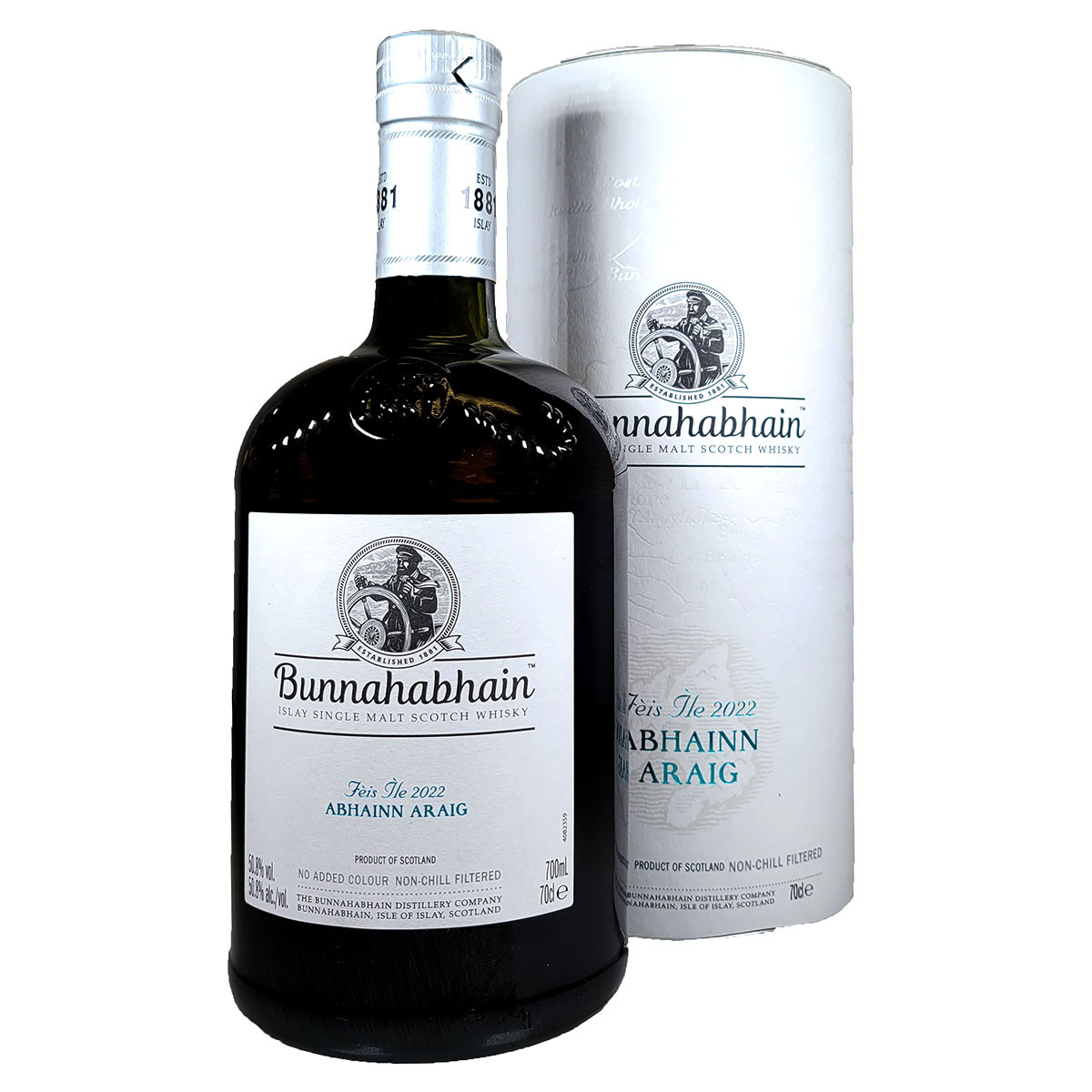 未開封　Bunnahabhain 1 Litre Bunnahabhain Abhainn Araig 2022 Islay Single Malt Scotch