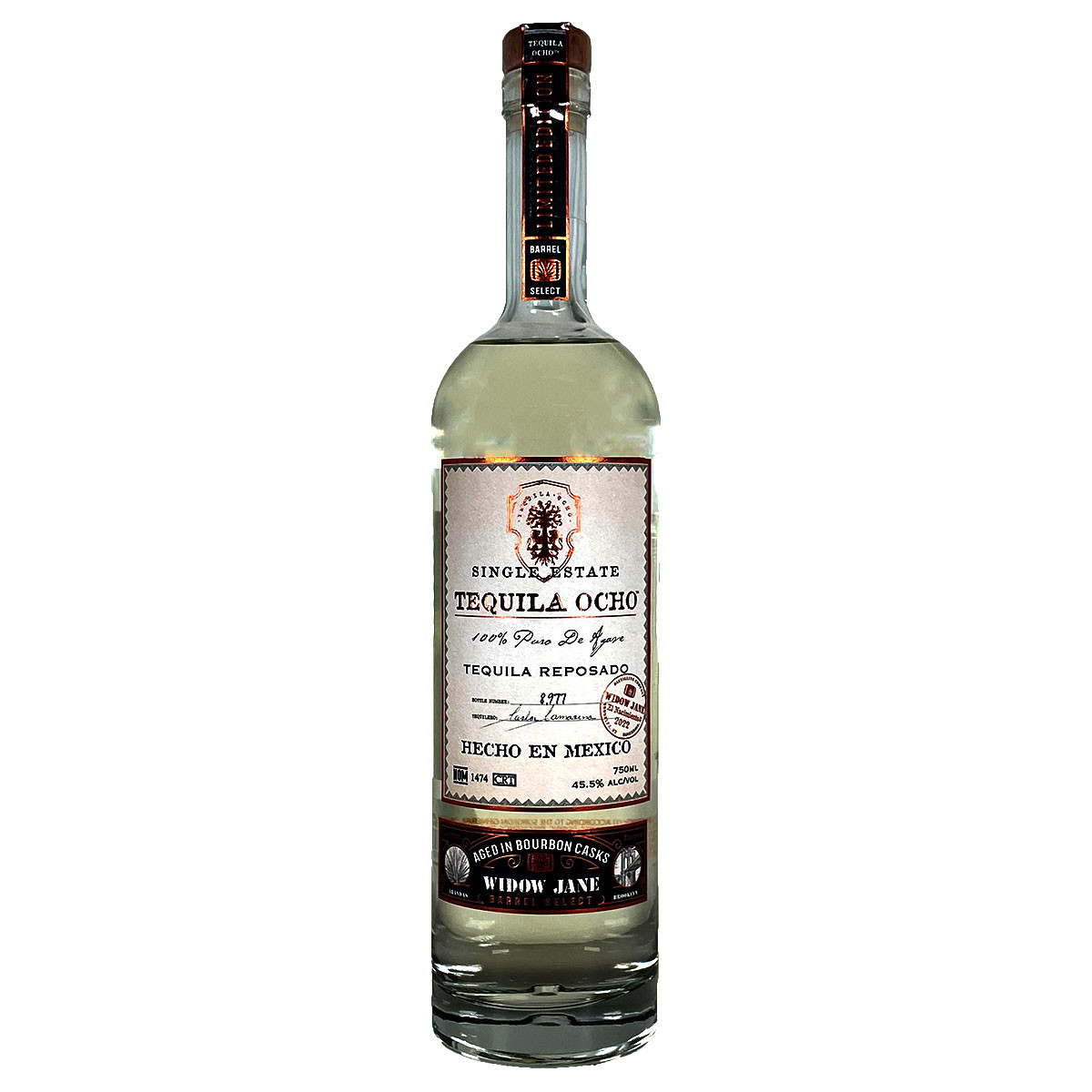Tequila Ocho Reposado Aged In Widow Jane Bourbon Casks Holiday Wine