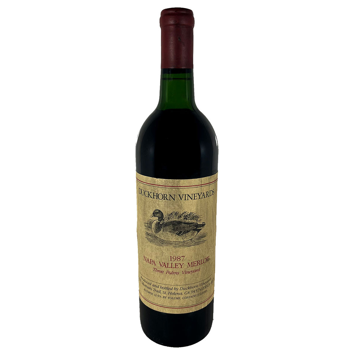 Merlot Wine Duckhorn Merlot Three Palms 2017 Shop World-Class