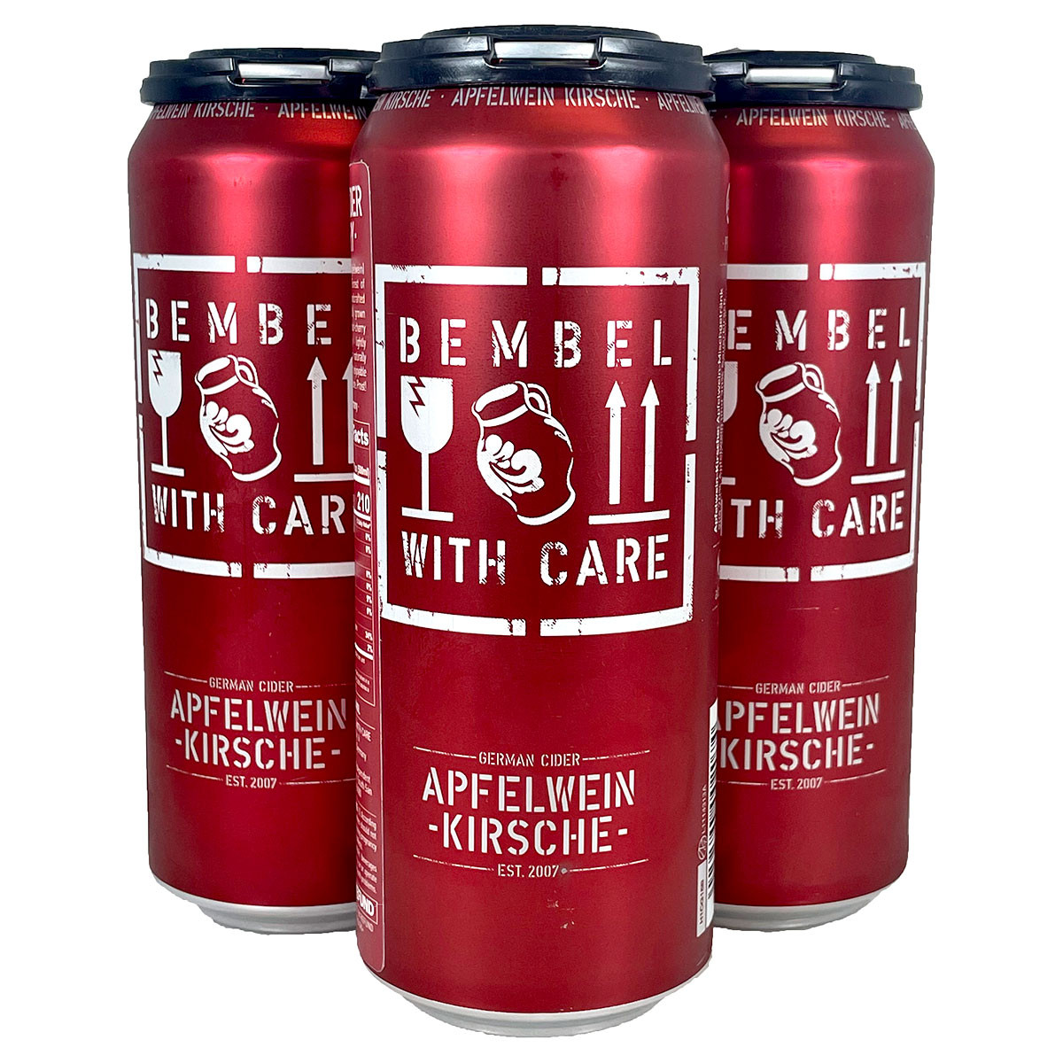 Bembel With Care Apfelwein Kirsche German Cider 4Pack Can Holiday