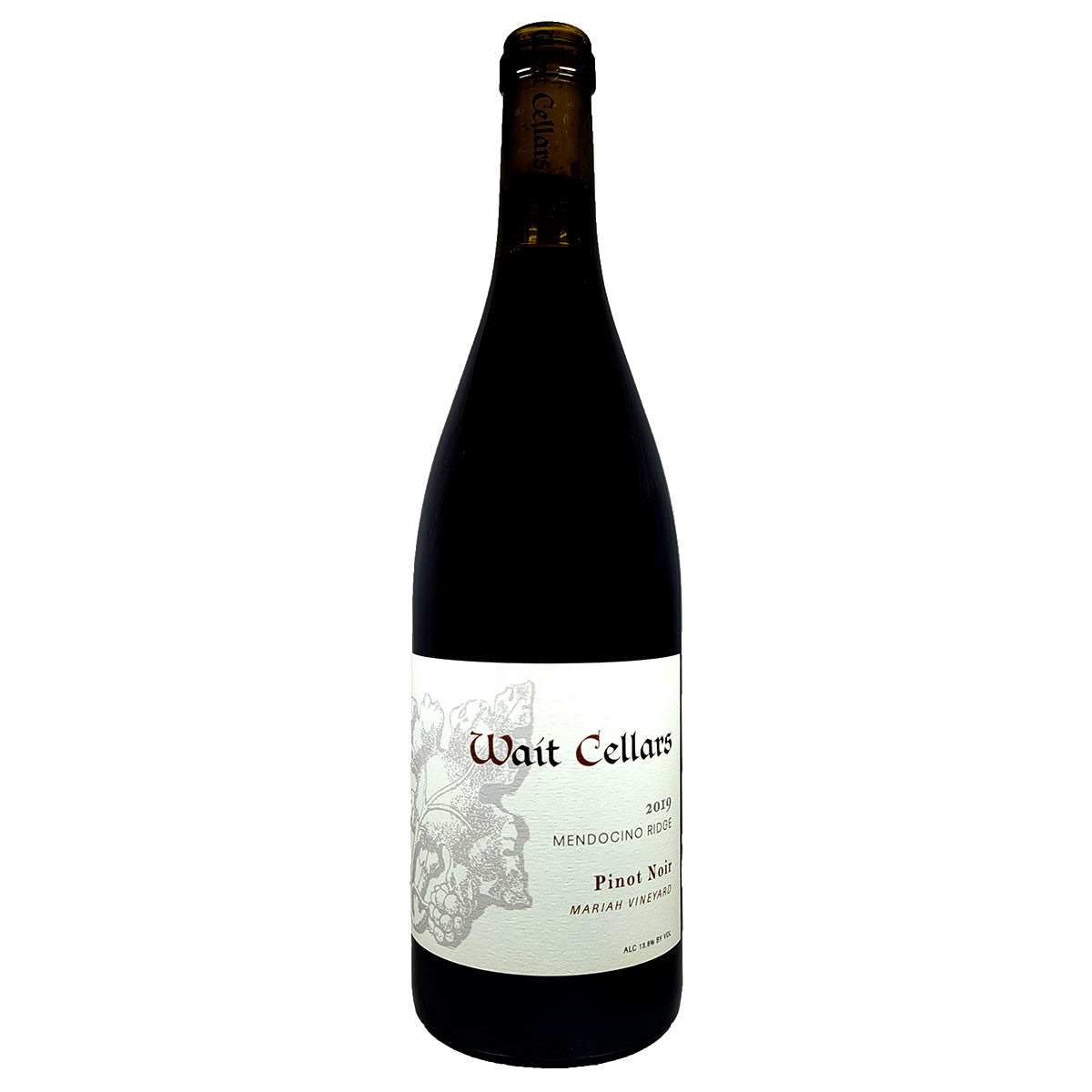 Wait Cellars 2019 Mariah Vineyard Mendocino Ridge Pinot Noir