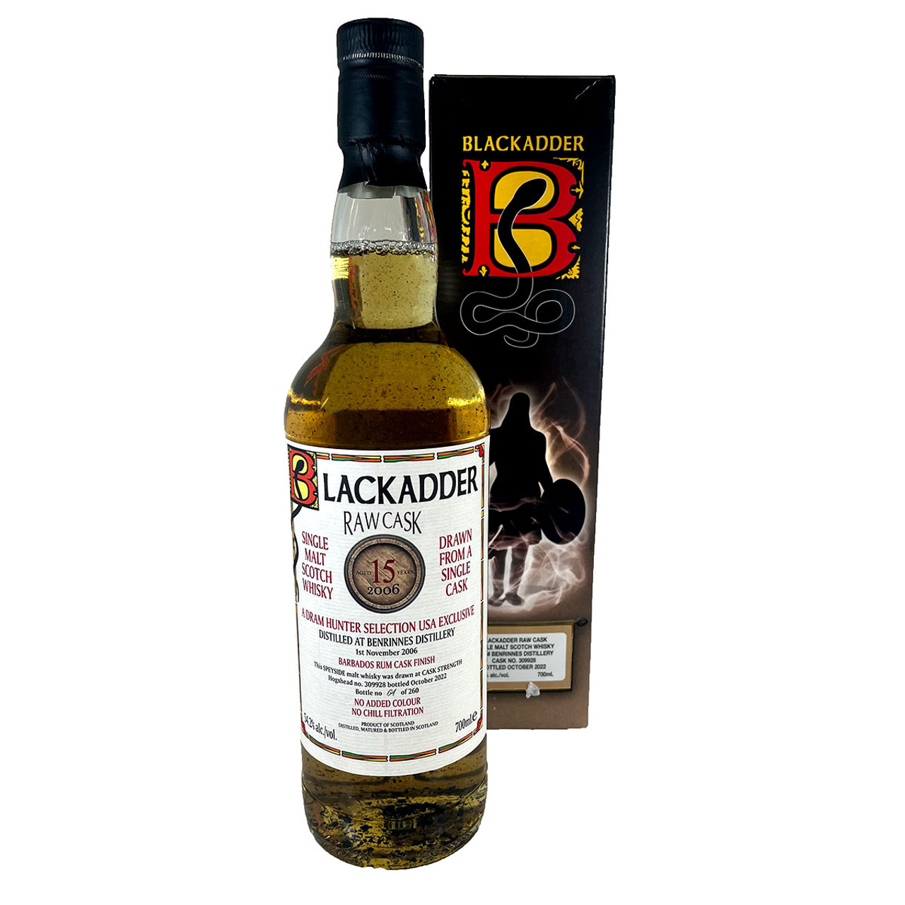 ウイスキー BLACKADDER RAW CASK 18 YEARS OLD BLACKADDER RAW CASK SPEYSIDE 2000 18YO Cask Number2803 56.1