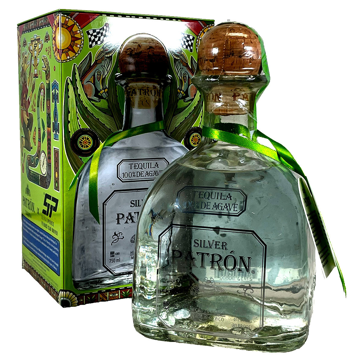 Patron Silver Tequila Gift Pack With Mexican Tin