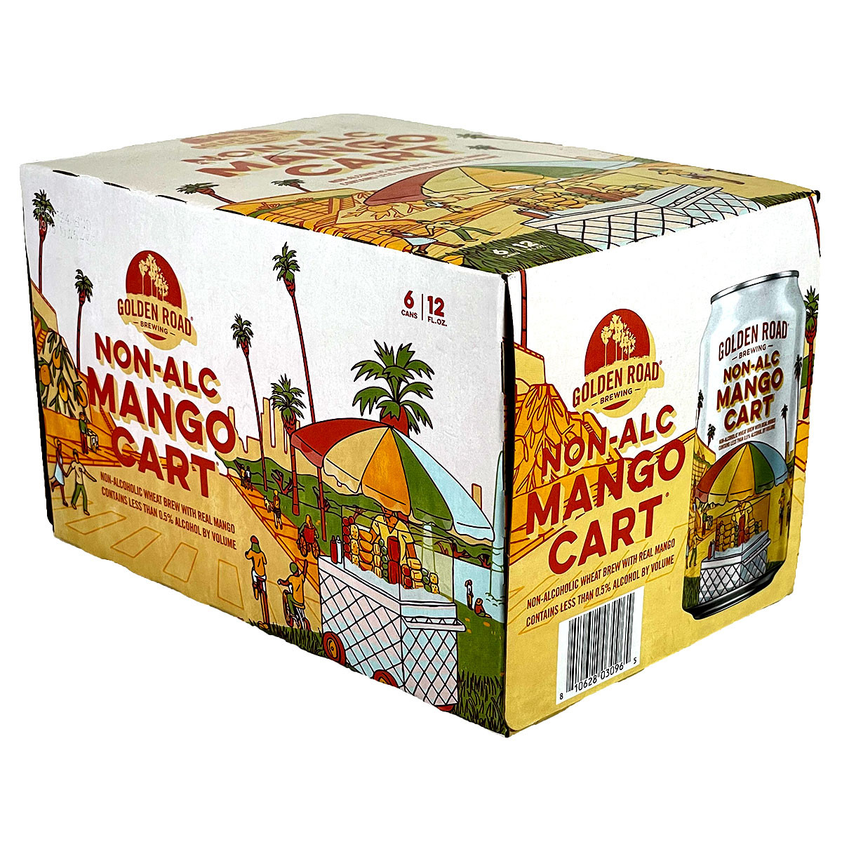 Golden Road Non-Alc Mango Cart Non-Alcoholic Wheat Brew 6-Pack Can