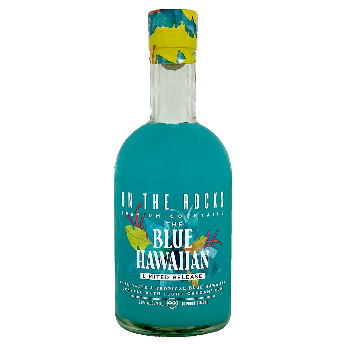 On The Rocks Blue Hawaiian With Cruzan Rum Ready-To-Drink