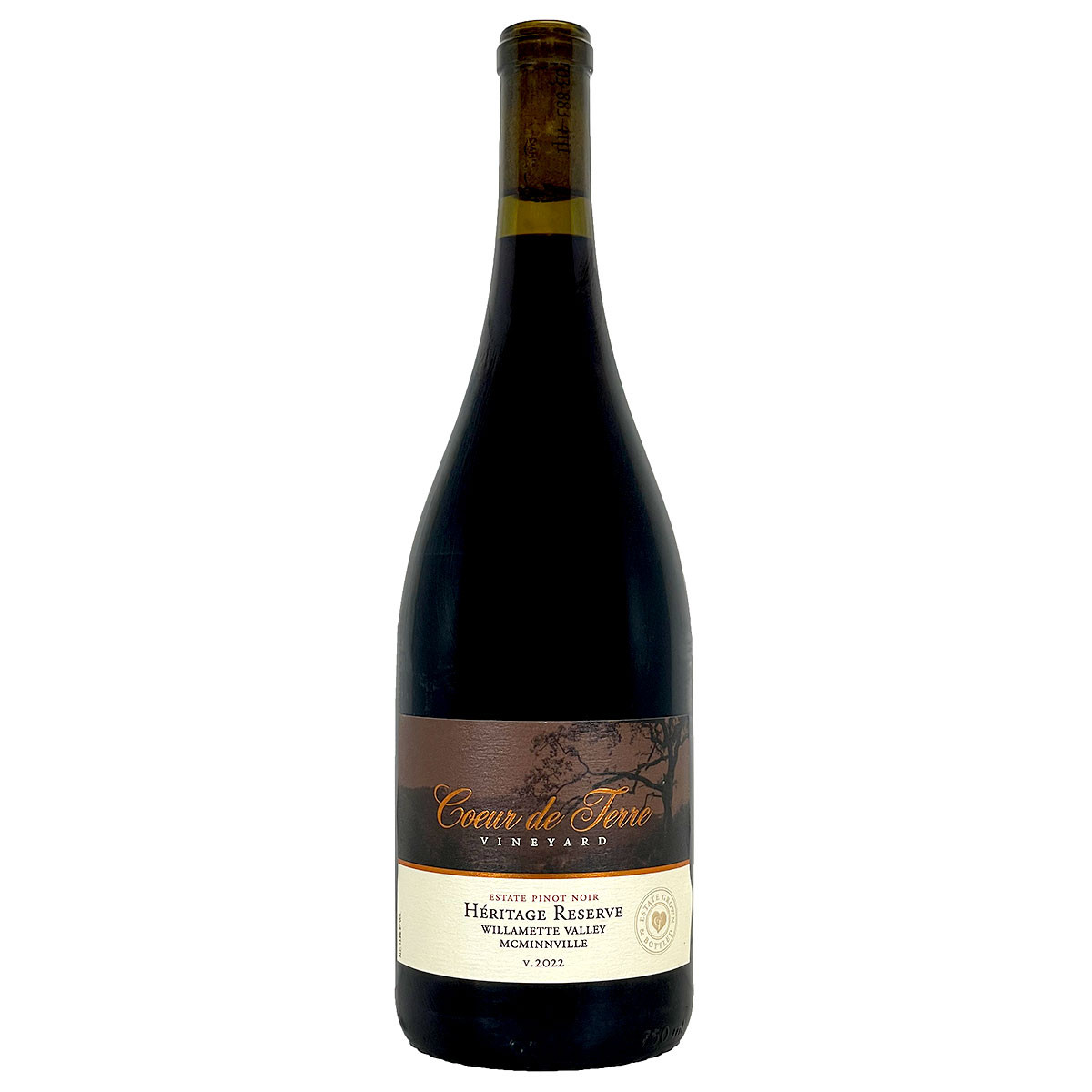 Coeur de Terre 2022 Heritage Reserve McMinnville Estate Pinot Noir