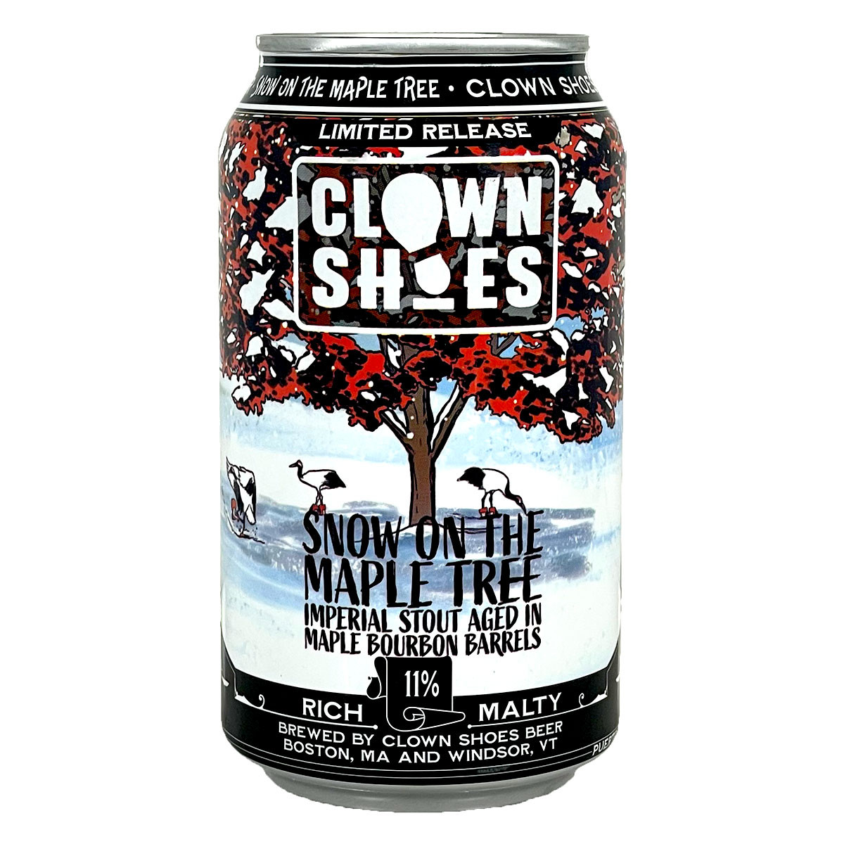 Clown Shoes Snow On The Maple Tree Imperial Stout Can