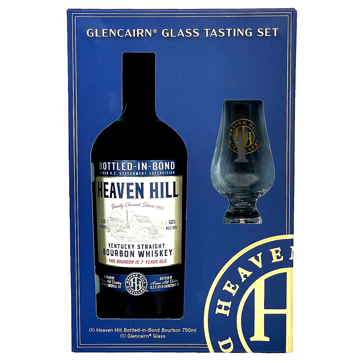 Heaven Hill 7 Year Bottled In Bond Gift Pack With Glass