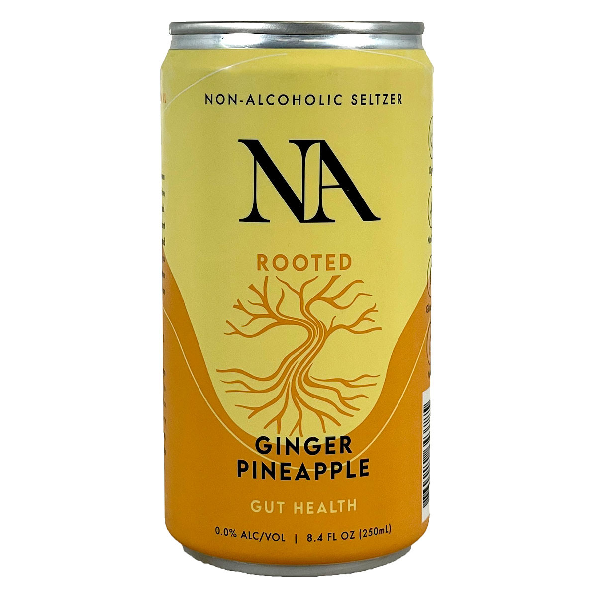 NA Rooted Ginger Pineapple Non-Alcoholic Seltzer Can