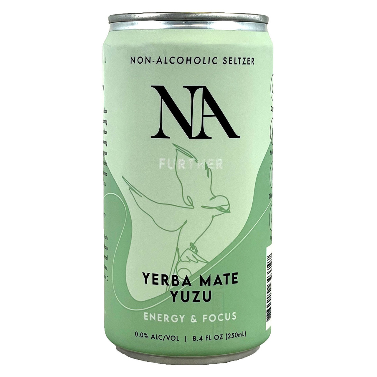 NA Further Yerba Mate Yuzu Non-Alcoholic Seltzer Can