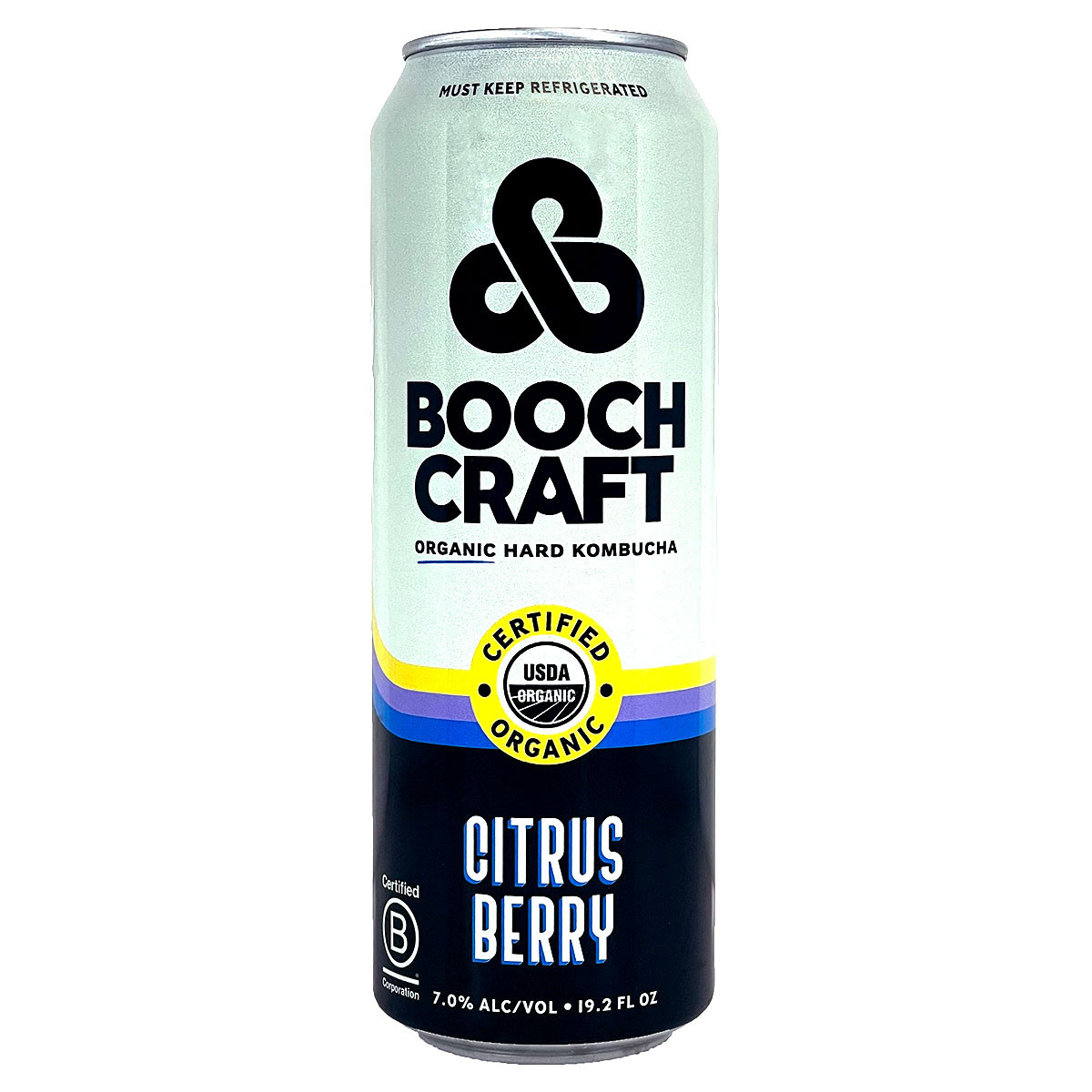 Boochcraft Citrus Berry Organic Hard Kombucha 19.2oz Can