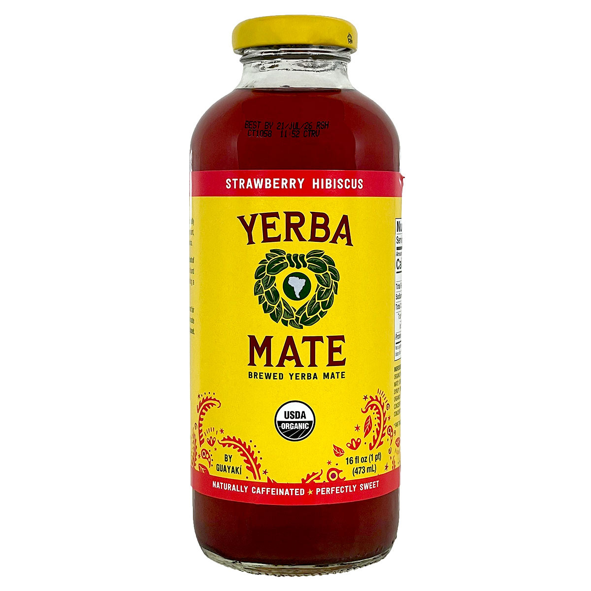 Guayaki Organic Yerba Mate Strawberry Hibiscus