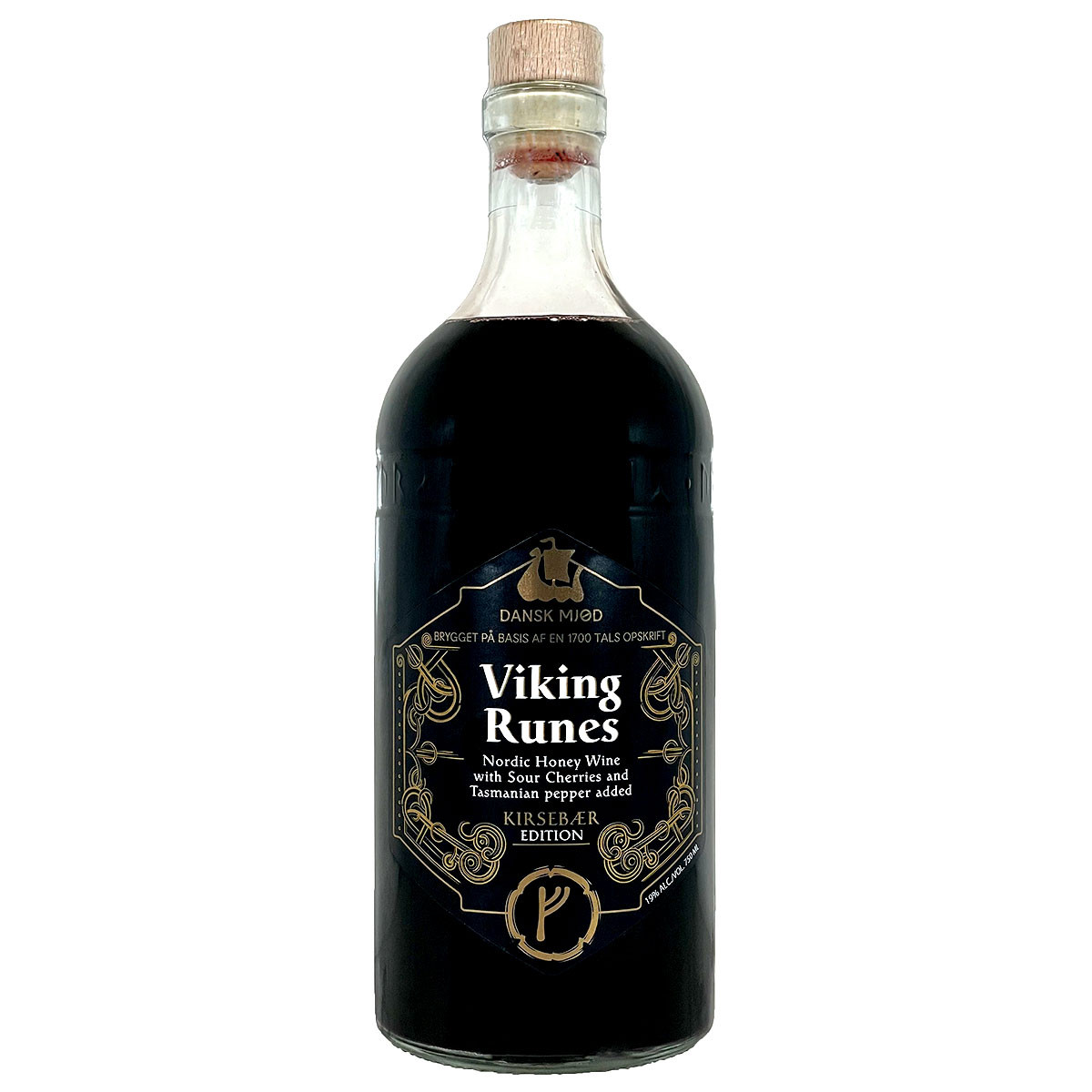 Dansk Mjod Viking Runes Nordic Honey Wine Kirsebaer Edition