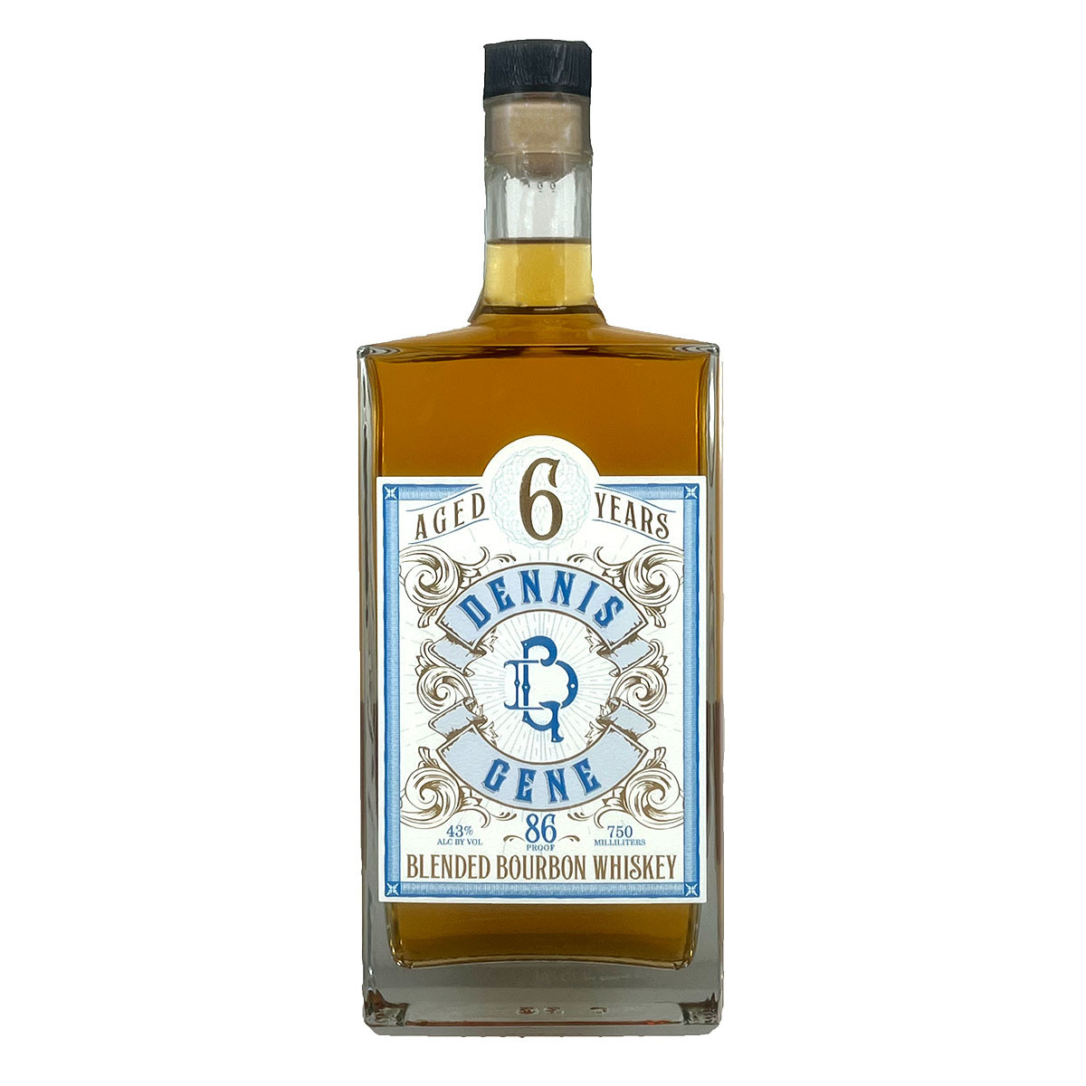 Dennis Gene Blended Bourbon Whiskey Aged 6 Years