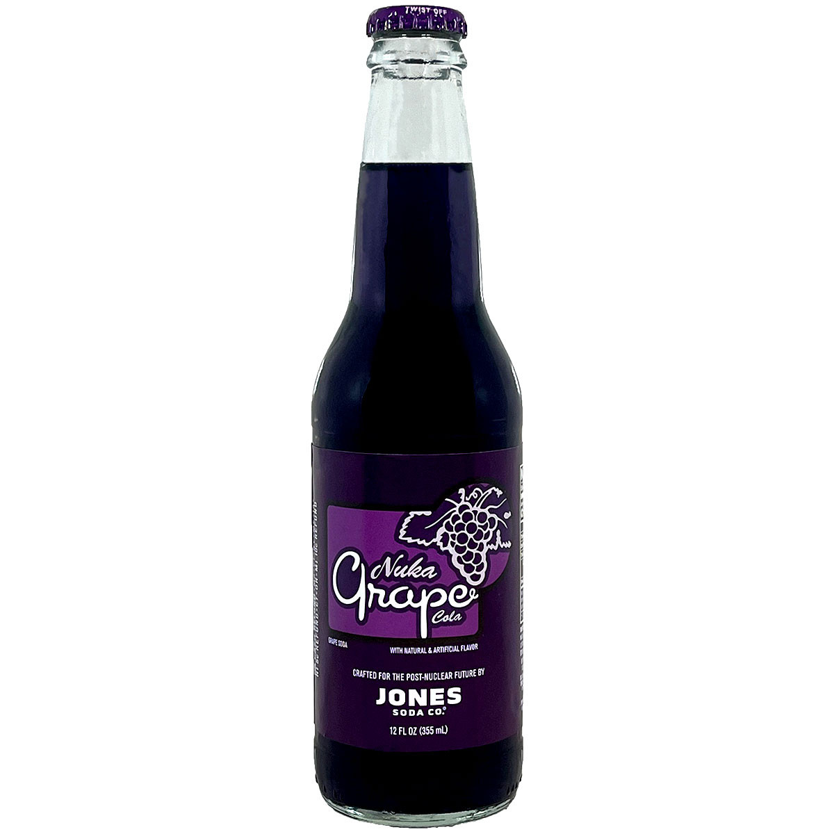 ヌカグレープ　1本　Nuka Grape Soda JONES SODA Jones Cane Sugar Soda Nuka Grape