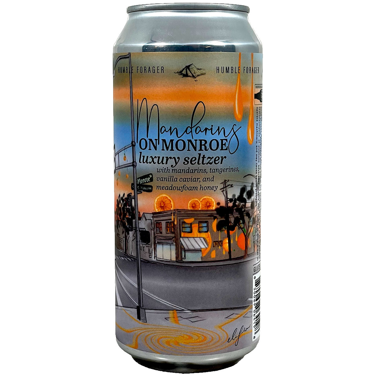 Humble Forager Mandarins On Monroe Luxury Seltzer Can