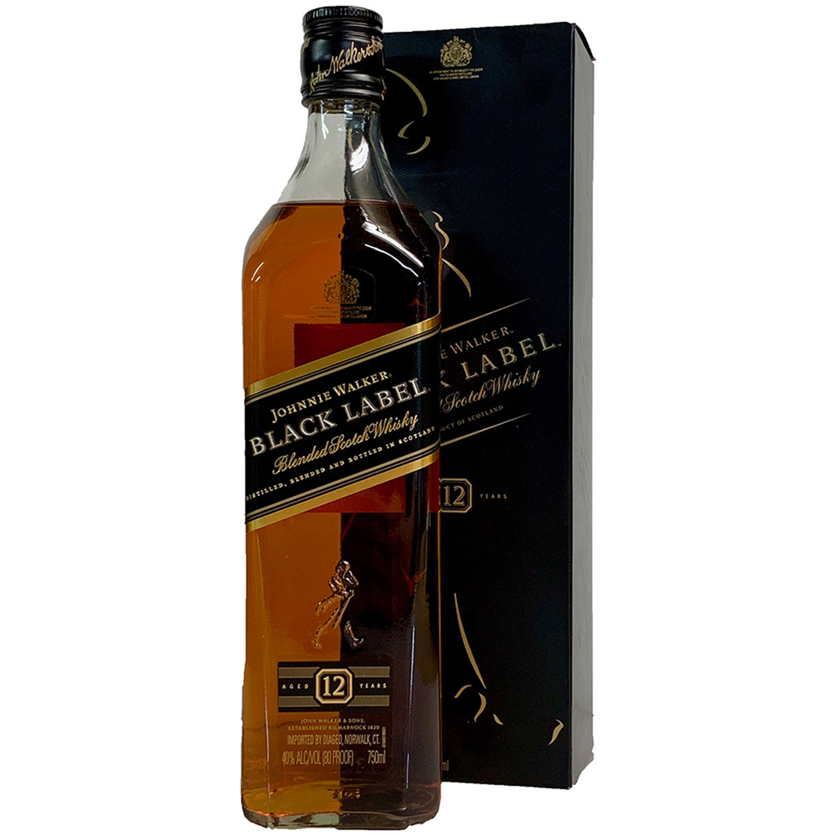 ウイスキー Johnnie Walker Black Label Scotch Whisky Johnnie Walker Black Label 12 Year Blended Scotch Whisky 750ml