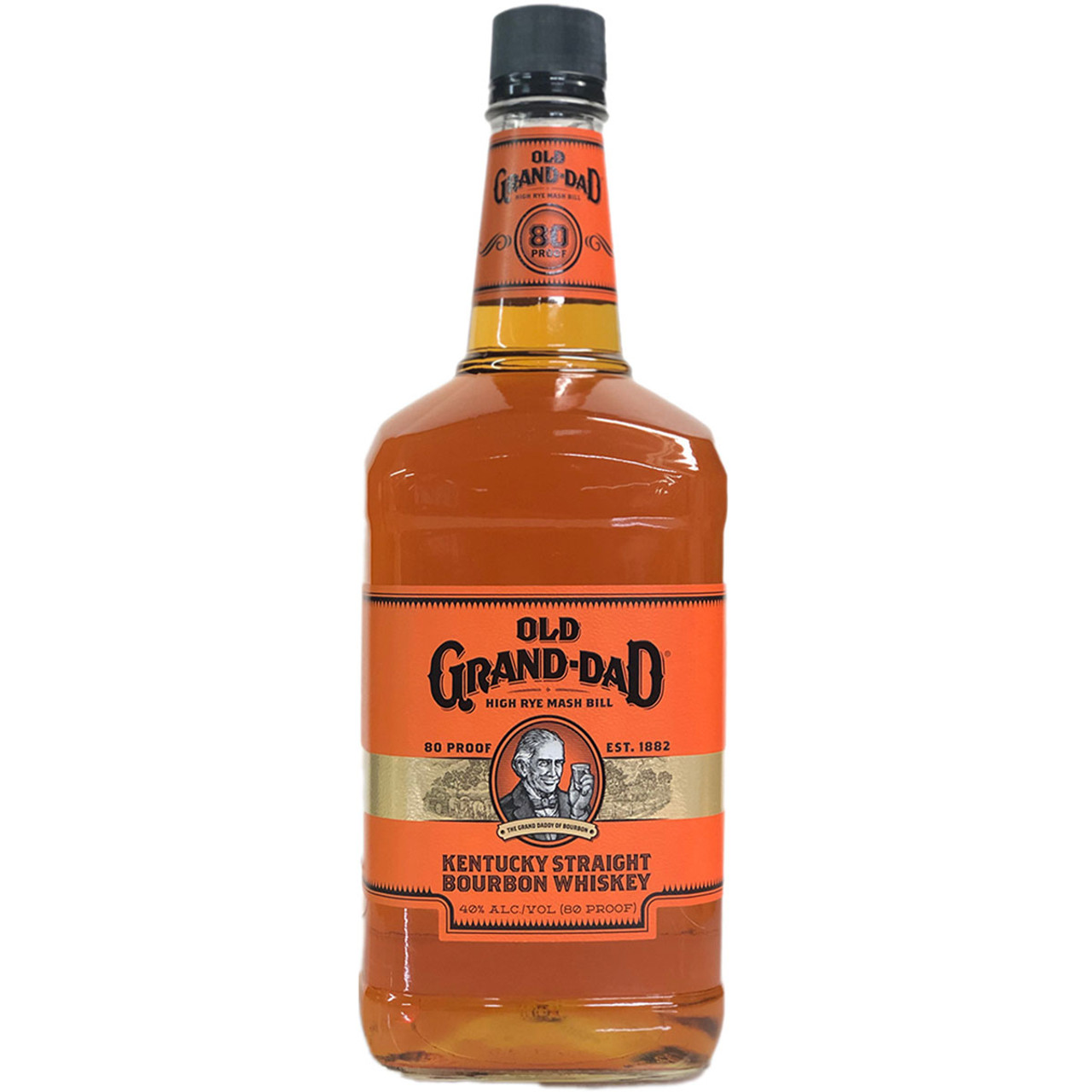 Old Grand Dad High Rye Bill Kentucky Straight Bourbon Whiskey 1.75