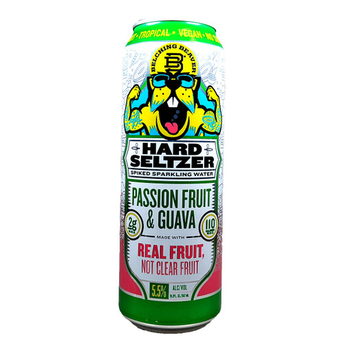 Belching Beaver Passion Fruit and Guava Hard Seltzer 19.2oz Can