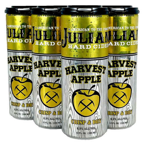 Julian Hard Cider Harvest Apple 6-Pack Can