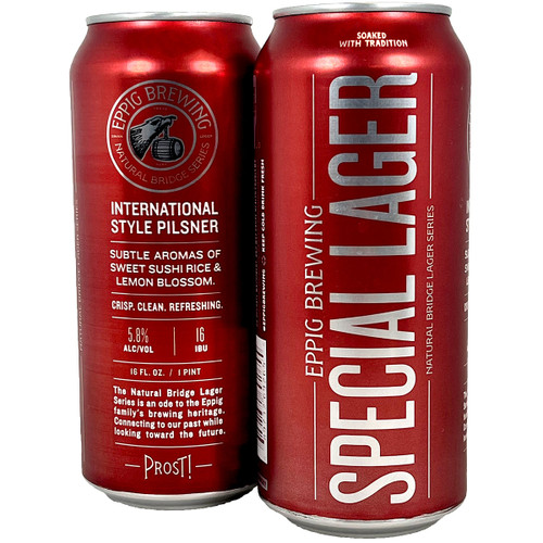 Eppig Special Lager International Style Pilsner Can