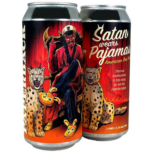Paperback Satan Wears Pajamas American Red Ale Can