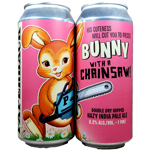 Paperback Baby Bunny With A Chainsaw Double Dry Hopped Hazy IPA Can