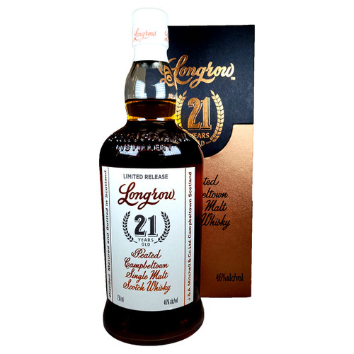 Longrow 21 Year Campbeltown Single Malt Scotch