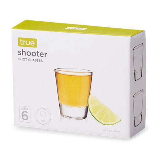 2 Ounce Glass Shooters Set Of 6 By True