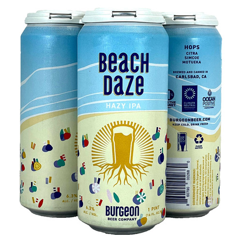 Burgeon Beach Daze Hazy IPA Can, 16oz