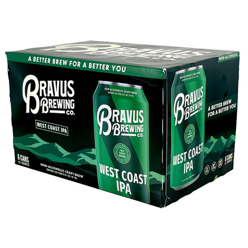 Bravus Non-Alcoholic West Coast IPA 6-Pack Can