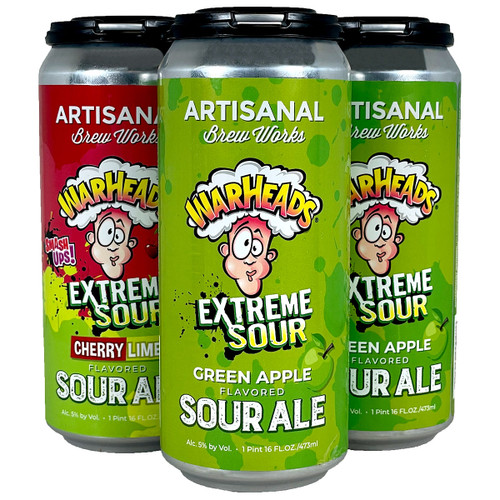 Artisanal Brew Works Warheads Extreme Sour Variety 4-Pack Can