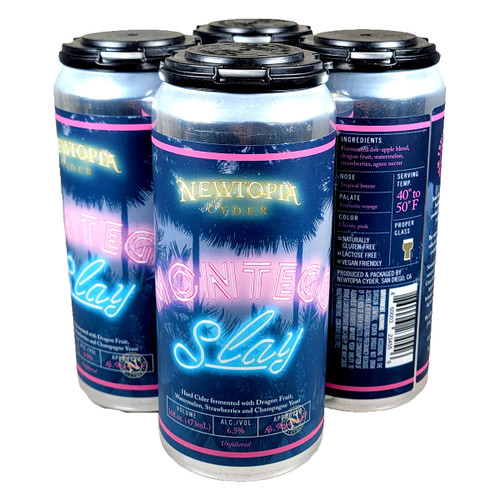 Newtopia Montego Slay Hard Cider 4-Pack Can