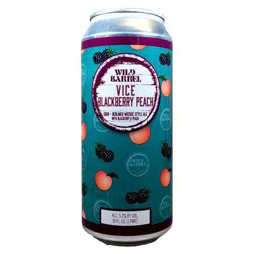 Wild Barrel Vice Blackberry Peach Berliner Weisse Style Ale Can