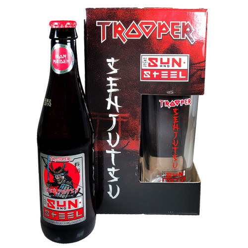 Robinsons Trooper Sun And Steel Senjutsu Sake Lager 3-Pack w/ Glass