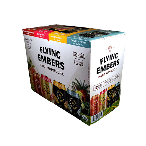 Flying Embers Hard Kombucha Variety 12-Pack Can