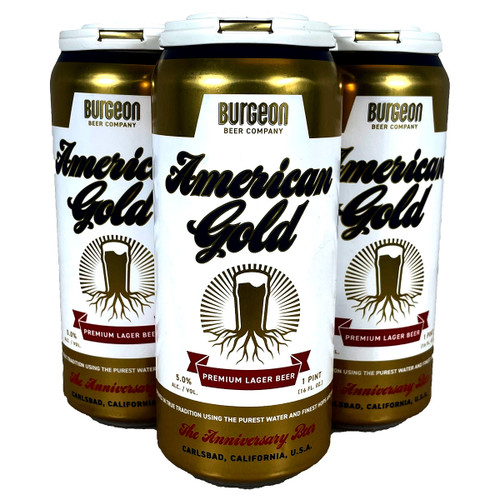 Burgeon American Gold Premium Lager Beer 4-Pack Can