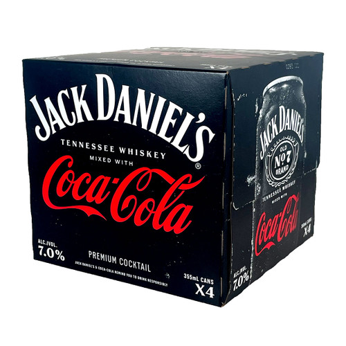 Jack Daniel's Coke 4-Pack Can