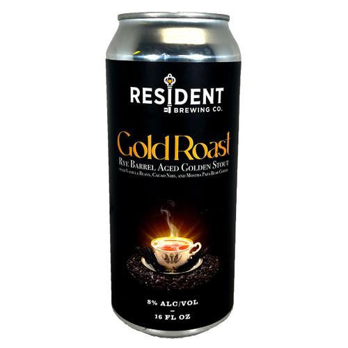 Resident Gold Roast Rye Barrel Aged Golden Stout Can