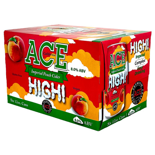 Ace High! Imperial Peach Cider 6-Pack Can