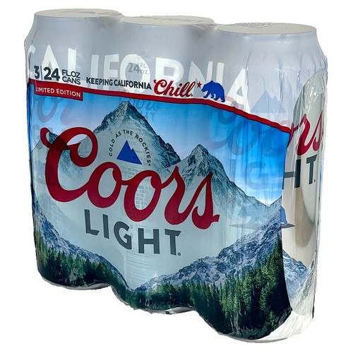 Coors Light 3-Pack 24oz Can