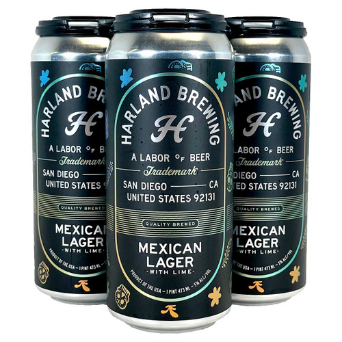 Harland Mexican Lager With Lime 4-Pack Can