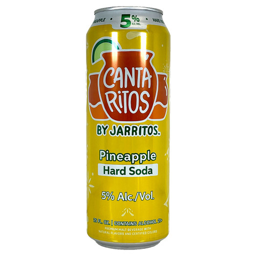 Cantaritos Hard Soda Pineapple 25oz Can