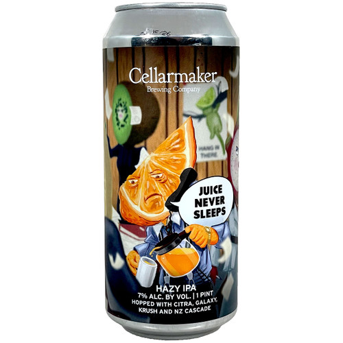 Cellarmaker Juice Never Sleeps Hazy IPA Can