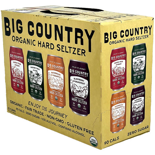 Big Country Organic Hard Seltzer Variety 12-Pack Can
