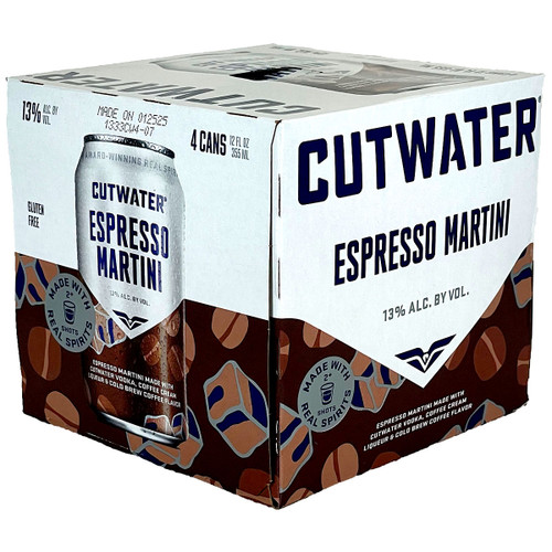 Cutwater Espresso Martini RTD 4-Pack-Can