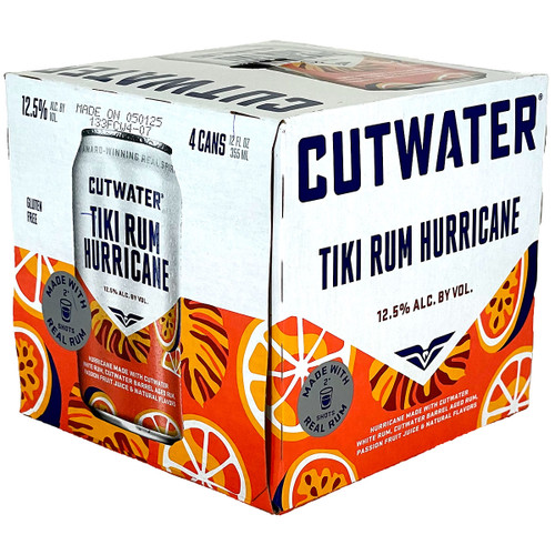 Cutwater Tiki Rum Hurricane 4-Pack Can