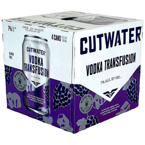 Cutwater Vodka Transfusion Ready-To-Drink 4-Pack-Can